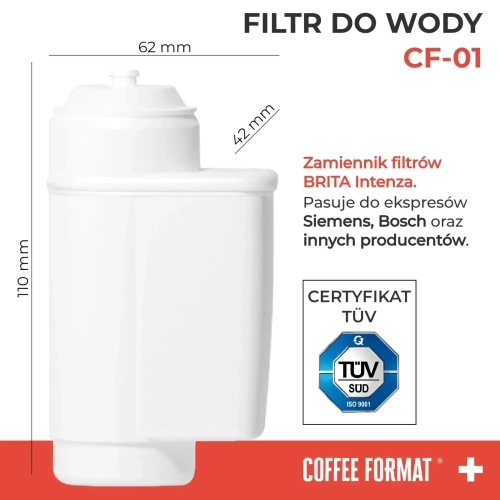 Filtr do wody Coffee Format CF-01 zamiennik Brita Intenza Siemens Bosh